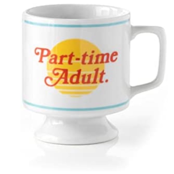 NIB Part-time Adult Ceramic Mug from Brass Monkey - Stackable - Picture 2 of 9